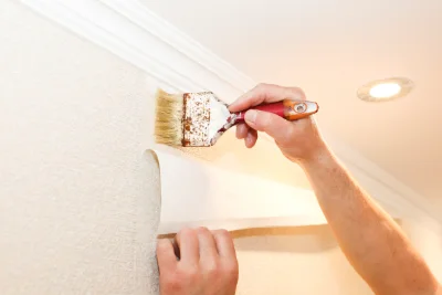 Pose de papier peint à Merlimont — revêtements muraux et toiles de verre